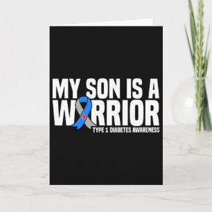 Mein Sohn ist ein Krieger Typ 1 Diabetes-Bewusstse Karte