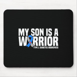 Mein Sohn ist ein Krieger Typ 1 Diabetes-Bewusstse Mousepad