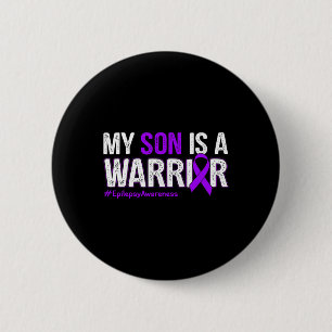 Mein Sohn ist ein Lila Ribb der Warriorpilepsie Button
