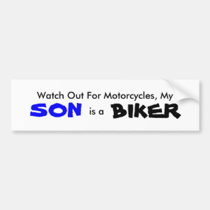 Mein Sohn ist ein Radfahrer-Autoaufkleber Autoaufkleber