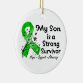 Mein Sohn ist ein starker Überlebender von Green R Keramikornament (Rechts)
