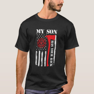Mein Sohn ist Feuerwehrmann, Vater und Feuerwehrma T-Shirt