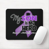 Mein Sohn ist mein Held - Lila Band Mousepad (Mit Mouse)