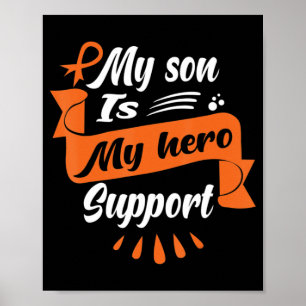 Mein Sohn ist mein Helden, der Leukämie Krebs-Bewu Poster