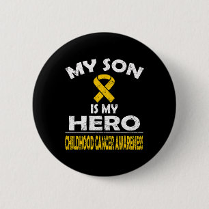 Mein Sohn ist mein Helden-Kinderkrebs-Bewusstsein  Button