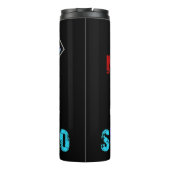 Mein Sohn ist mein Lieblingsheld Autismus Geschenk Thermosbecher (Rückseite)