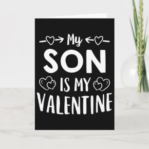 Mein Sohn ist mein Valentins-Shirt Süße Mama Papa  Karte