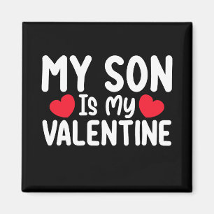 Mein Sohn ist mein Valentinstag Mama Papa Liebe Fa Magnet