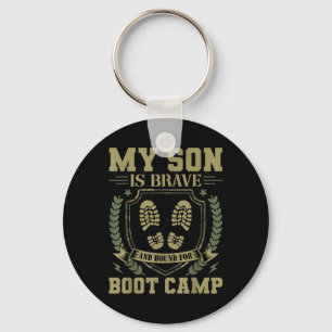 Mein Sohn ist mutig und auf dem Weg ins Bootcamp  Schlüsselanhänger