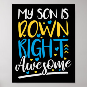 Mein Sohn ist rechts Phantastisch-unten-Syndrom Aw Poster