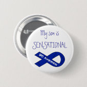 Mein Sohn ist Sensational Button-Rückseiten-Knopf Button (Vorne & Hinten)