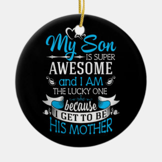 Mein Sohn ist super phantastisch Keramik Ornament