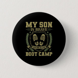 Mein Sohn ist tapfer und auf dem Weg ins Bootcamp Button
