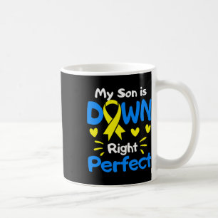 Mein Sohn ist unten perfekt unten Syndrom Awarene Kaffeetasse