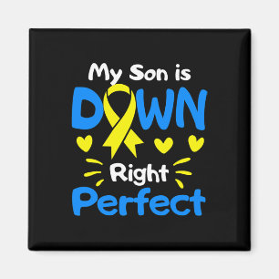 Mein Sohn ist unten perfekt unten Syndrom Awarene Magnet