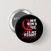Mein Sohn kämpft gegen Blutkrebs Button (Vorne & Hinten)