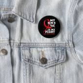Mein Sohn kämpft gegen Blutkrebs Button (Beispiel)