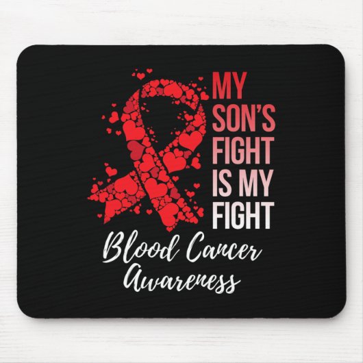 Mein Sohn kämpft gegen Blutkrebs Mousepad (Vorne)
