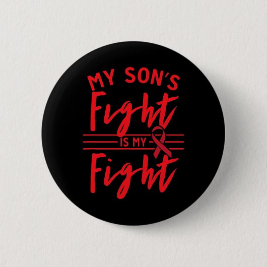 Mein Sohn kämpft gegen den Blutkrebs Button (Vorderseite)