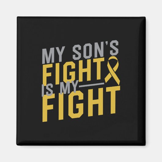 Mein Sohn kämpft gegen Krebs in der Kindheit Magnet (Vorne)