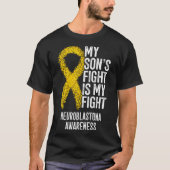 Mein Sohn kämpft gegen Neuroblastoma Awaren T-Shirt (Vorderseite)