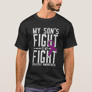 Mein Sohn kämpft, ich kämpfe - Epilepsie-Bewusstse T-Shirt