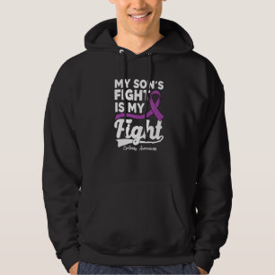 Mein Sohn kämpft mit meinem Kämpfer gegen Epilepsi Hoodie