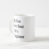 Mein Sohn kennt Bestes, das er ein Ingenieur ist Kaffeetasse (Vorderseite Links)