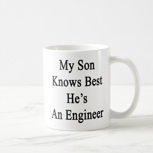 Mein Sohn kennt Bestes, das er ein Ingenieur ist Kaffeetasse (Rechts)