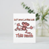 Mein Sohn Liebe mich so sehr Postkarte (Stehend Vorderseite)