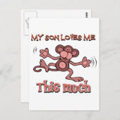 Mein Sohn Liebe mich so sehr Postkarte (Vorne/Hinten)