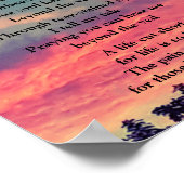 MEIN SOHN LIEGT ÜBER DEM VEIL POEM POSTER (Ecke)