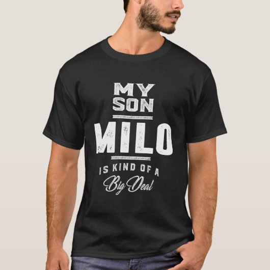 Mein Sohn Milo T-Shirt (Vorderseite)