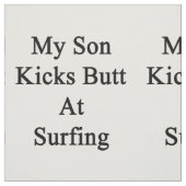 Mein Sohn tritt Hintern am Surfen Stoff (Muster)