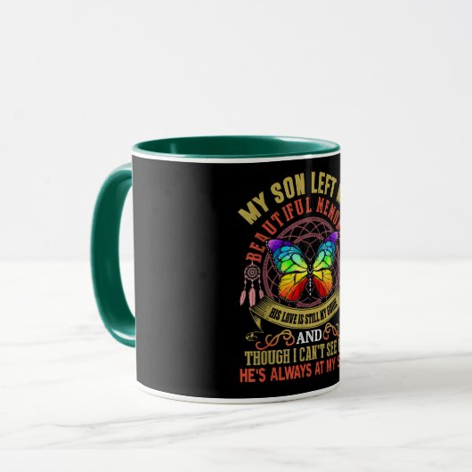 Mein Sohn Verließ mir wunderschöne Erinnerungen So Tasse (Vorderseite Links)