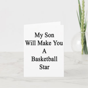 Mein Sohn wird dich zum Basketballstar machen Karte