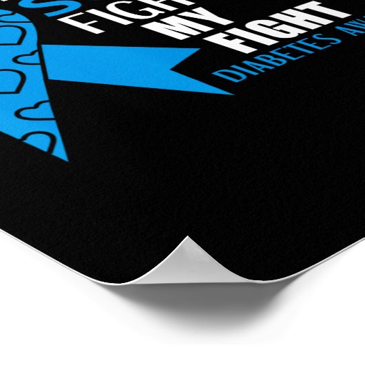 Mein Söhnenkampf ist mein Diabetes Typ 1 Poster (Ecke)