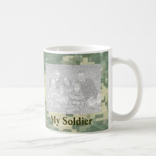 Mein Soldat-kundenspezifisches personalisiertes Kaffeetasse (Rechts)
