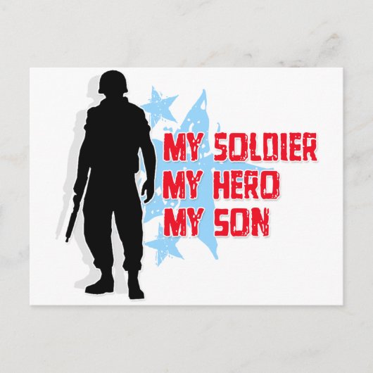 Mein Soldat, mein Held, mein Sohn Postkarte (Vorderseite)
