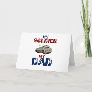 Mein Soldat mein Vater-Behälter Feiertagskarte