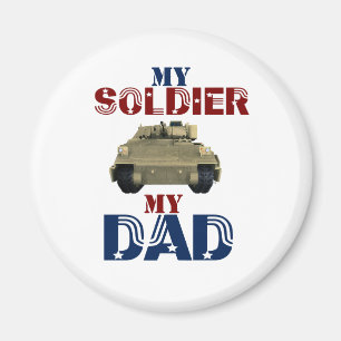Mein Soldat mein Vater Tank2 Magnet