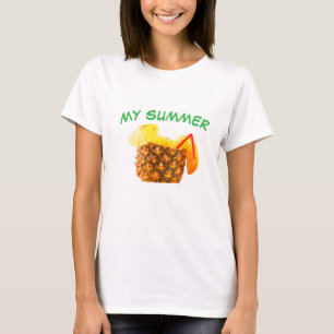 MEIN SOMMER – Ananas-Saft Tropische Sommer-Vibes T-Shirt