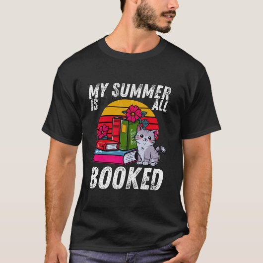 Mein Sommer ist alles beim Lesen der bibliografisc T-Shirt (Vorderseite)