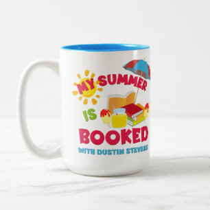Mein Sommer ist bei Dustin Stevens gebucht Zweifarbige Tasse