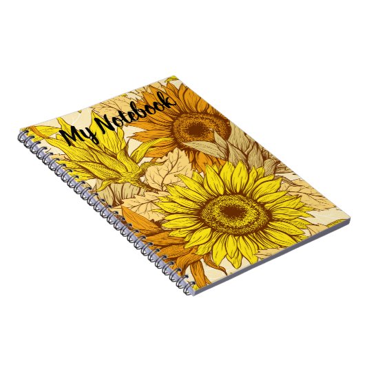 Mein SonnenblumenNotebook Notizblock (Rechte Seite)