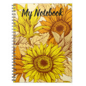 Mein SonnenblumenNotebook Notizblock (Vorderseite)