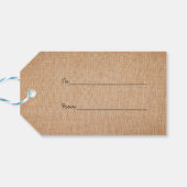 Mein Sonnenschein auf Burlap Geschenkanhänger (Rückseite Horizontal)