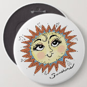 Mein Sonnenschein-Spaß-Illustration Button (Vorne & Hinten)