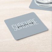 Mein Sonnenscheinangebot Blue Gray Customizing Typ Rechteckiger Pappuntersetzer (angewinkelt)