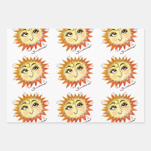 Mein Sonnenschutzmittel Illustration Sonnenschutzp Geschenkpapier Set (Vorderseite)